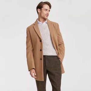Calvin Klein Men’s Wool-Blend Overcoat